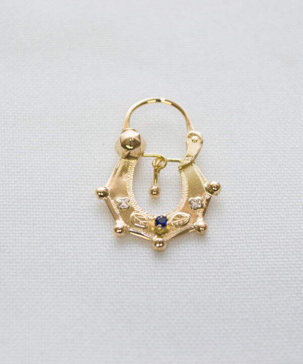 Boucles d'oreilles savoyardes en or 18 carats – Modèle 11