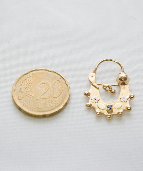 Boucles d'oreilles savoyardes en or 18 carats – Modèle 1 – vue 2