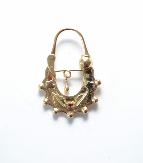 Boucles d'oreilles savoyardes en or 18 carats – Modèle 10