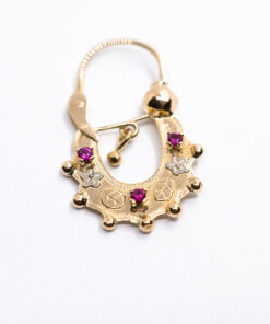 Alternative view of Boucles d’oreilles savoyardes en or   modèle 7