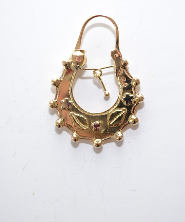 Boucles d'oreilles savoyardes en or 18 carats – Modèle 5
