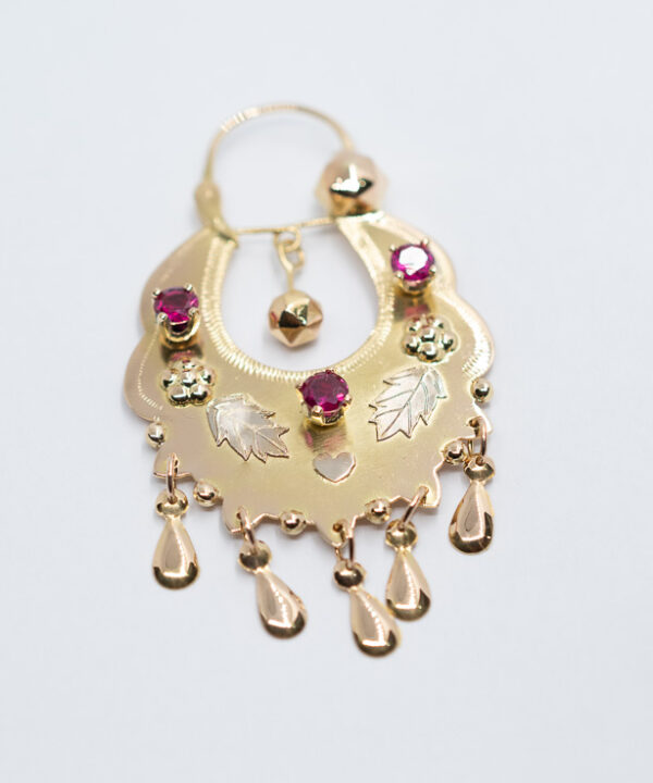 Boucles d'oreilles savoyardes en or 18 carats – Modèle 6