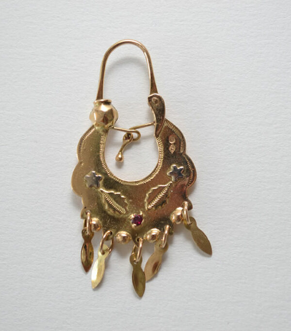 Boucles d'oreilles savoyardes en or 18 carats – Modèle 4