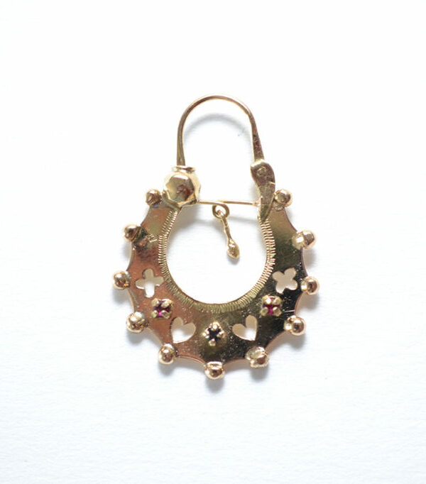 Boucles d'oreilles savoyardes en or 18 carats – Modèle 2