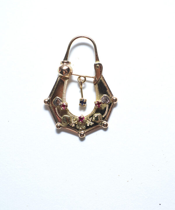Boucles d'oreilles savoyardes en or 18 carats – Modèle 14