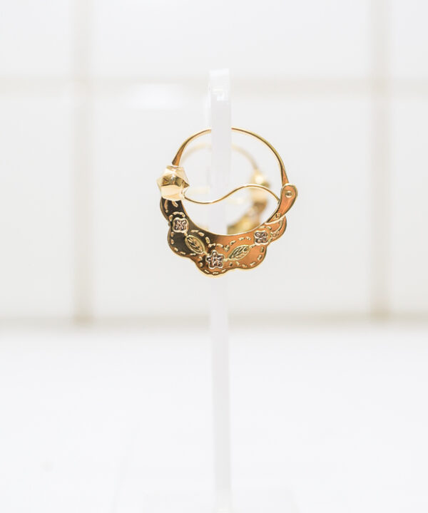 Boucles d'oreilles savoyardes en or 18 carats – Modèle 28 – vue 2