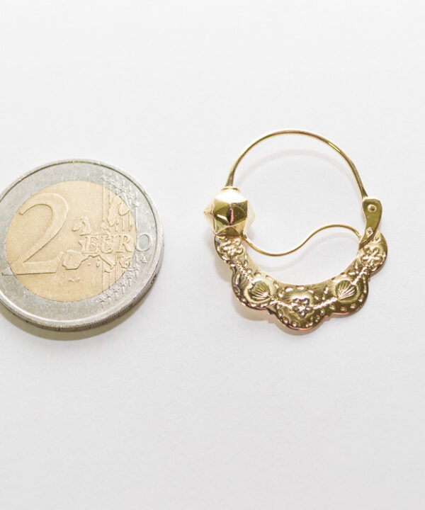 Boucles d'oreilles savoyardes en or 18 carats – Modèle 27 – vue 3