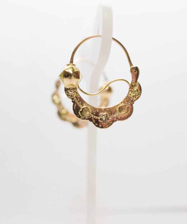 Boucles d'oreilles savoyardes en or 18 carats – Modèle 27