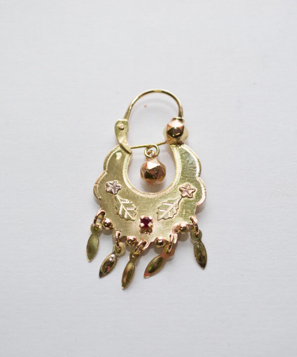 Boucles d'oreilles savoyardes en or 18 carats – Modèle 42
