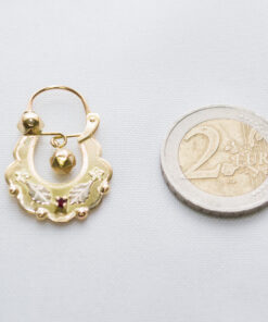 Alternative view of Boucles d'oreilles savoyardes en or modèle 43