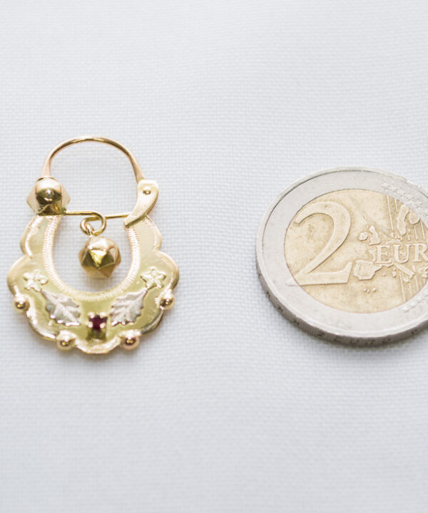 Boucles d'oreilles savoyardes en or 18 carats – Modèle 43 – vue 2