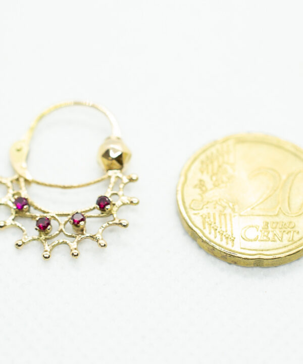 Boucles d'oreilles savoyardes en or 18 carats – Modèle 55 – vue 2