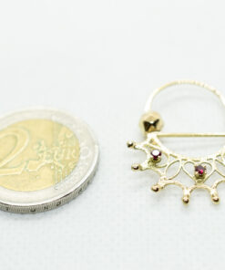 Alternative view of Boucles d'oreilles savoyarde en or 18 carats modèle 56