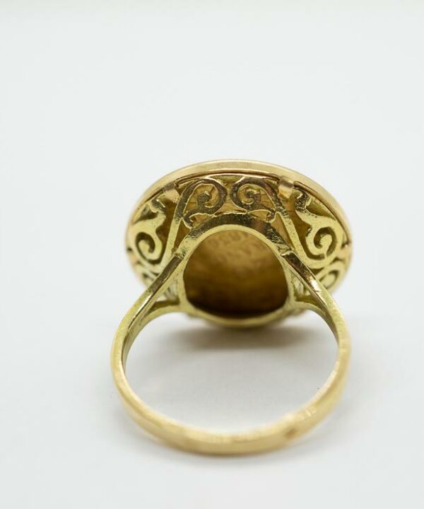 Bague pièce en or 18 carats – 20 francs Napoléon III – Modèle 18 – vue 2