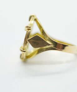 Alternative view of BAGUE PIÈCE GRIFFE EN OR 18 CARATS MODÈLE 15