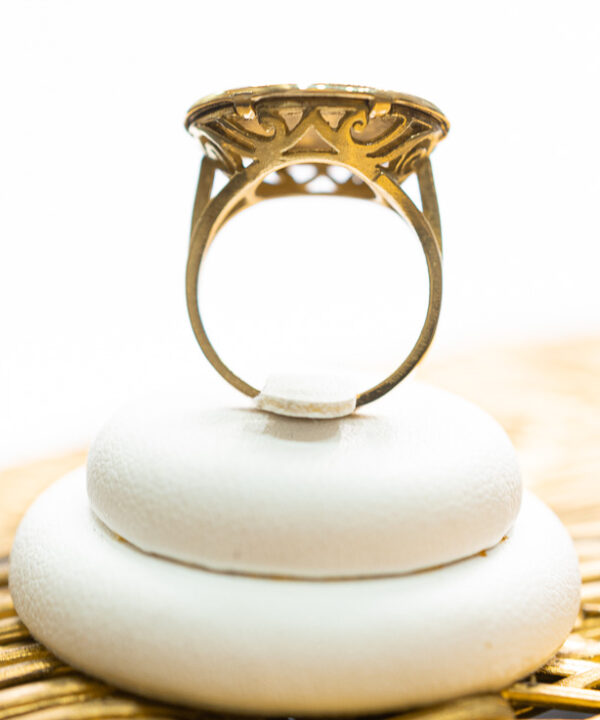 Bague pièce en or 18 carats – 10 francs Napoléon III – Modèle 16 – vue 2