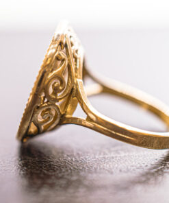 Alternative view of BAGUE PIÈCE EN OR 18 CARATS MODÈLE 14