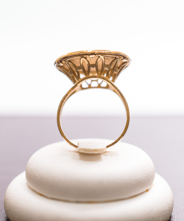 Bague pièce en or 18 carats – 10 francs Napoléon III – Modèle 17 – vue 3