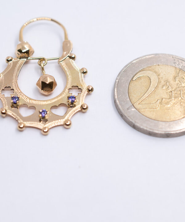 Boucles d'oreilles savoyardes en or 18 carats – Modèle 17 – vue 3