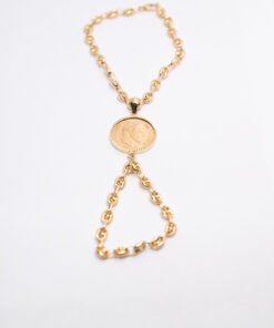 Bracelet mains avec piéce 10 Francs Napoléon