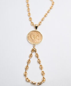 Bracelet main avec piéce 20 francs
