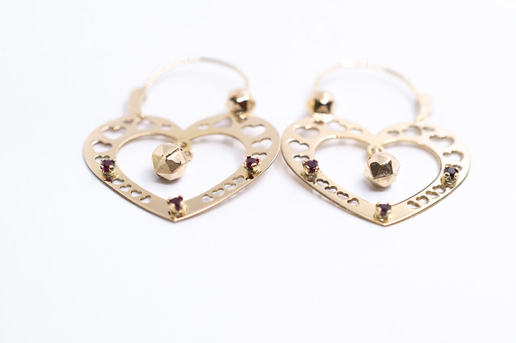 Savoyardes cœur en or 18 carats