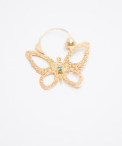 Alternative view of Boucles d'oreilles savoyardes papillons en or 18 carats