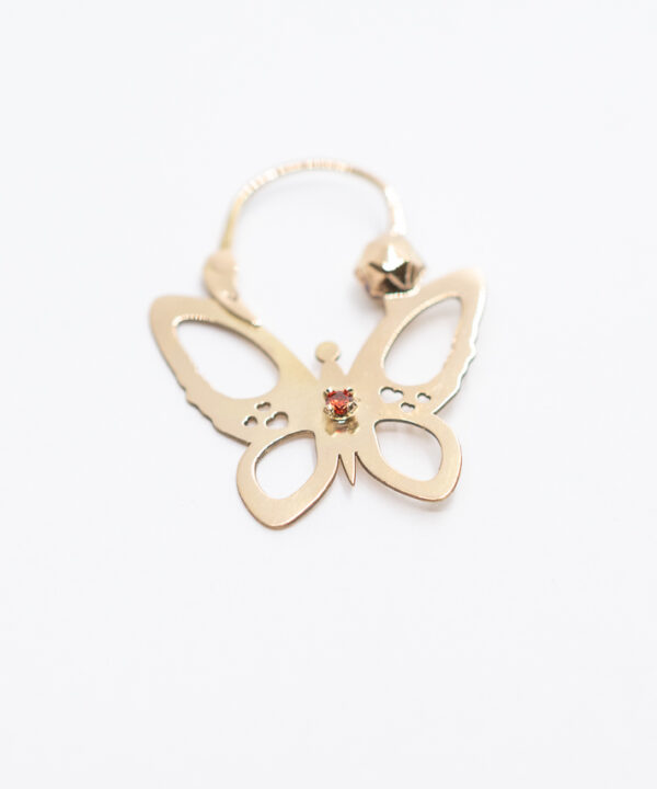 Boucles d'oreilles savoyardes papillons en or 18 carats pour enfant – vue 4