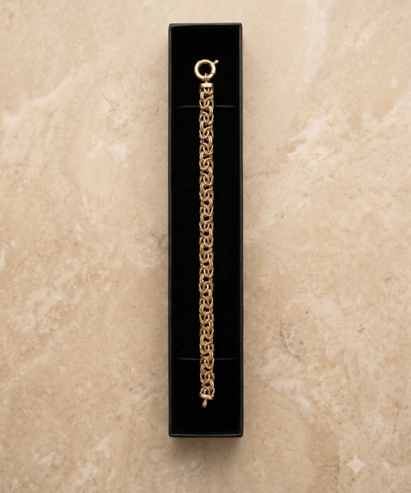 Gourmette maille royale en or 18 carats – La Main en Or Marseille