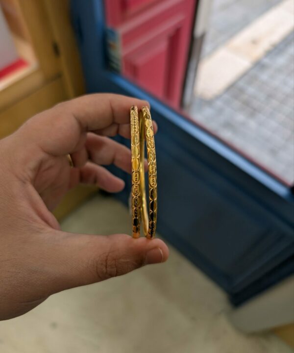 Lot de 2 bracelets en or 21 carats – La Main en Or Marseille